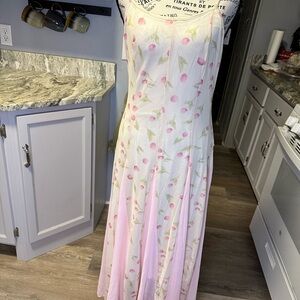 Floral Pink Maxi Dress